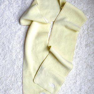 The North Face Light Yellow Fleece Scarf